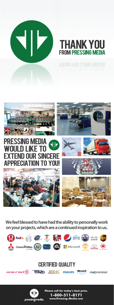 We give gratitude for your business