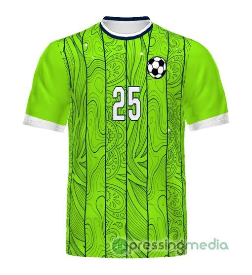 Free Style Dye Sublimated Turbo Crew Neck Soccer Jerseys - Image 2