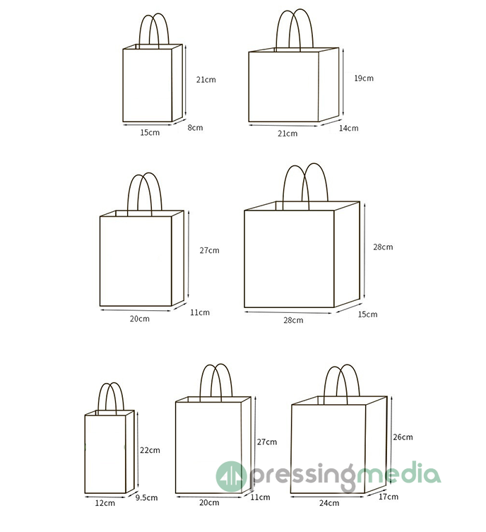 100gsm Recycled Kraft Paper Bags with Reinforced Bottom and Paper Rope Handles - Image 8